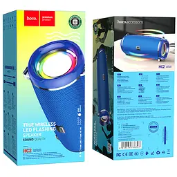 Портативна акустика Hoco Xpress sports BT speaker LED IPX5 HC2 бездротова синя - мініатюра 8