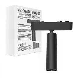 Світлодіодний магнітний трековий світильник Ardero MGU403 Ultra 7W 4000К чорний (80125)