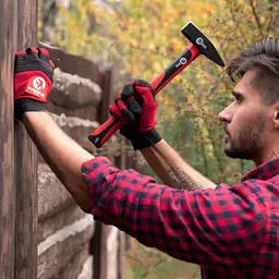 Молоток слюсарний c ручкою з фібергласу 500г INTERTOOL HT-0205 - мініатюра 7