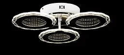 Люстра стельова LED Splendid Ray KK28964/3, 69W, білий, хром, сучасний стиль з пультом, димером