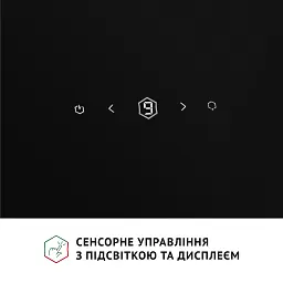 Витяжка декоративна похила Perfelli RIVA NERO - мініатюра 9