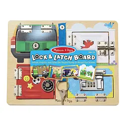 Дошка Melissa&Doug з засувками і блокуванням дерев'яна (MD19540) - мініатюра 5