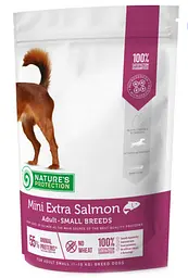 Сухий корм для собак Nature's Protection Mini extra Salmon Adult Small breeds 0.5 кг малих порід