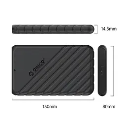 Концентратор USB C 10 Гбіт/с, док-станція для ноутбука ORICO 8-в-1 USB-C з HDMI 4K при 60 Гц, 2 порти USB 3.2 10G, USB-C 10G - мініатюра 2