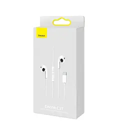 HF Baseus Encok C17 Type-C +мікрофон white (NGCR010002) - мініатюра 7