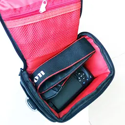 Сумка для фотоапарата Canon EOS протиударний чохол Кенон Чорний/червоний (IBF061BR) - мініатюра 10