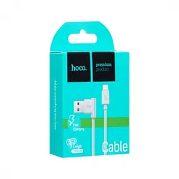 Кабель для заряджання телефона USB - micro USB HOCO UPM10 L-подібний Білий