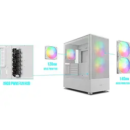 Корпус GAMDIAS TALOS M3 MESH WH (4711514500905) - мініатюра 11