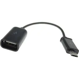 Кабель Toto TKZ-01 OTG cable micro USB 0.16m Black - мініатюра 3