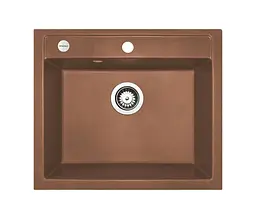 Кухонна мийка Adamant PRIZMA terra-cotta 590x495x200 мм, без крила 59 см