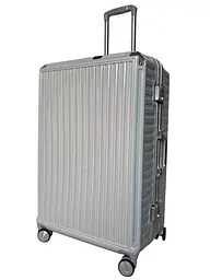 Валіза велика L Milano bag 013 полікарбонат Срібна