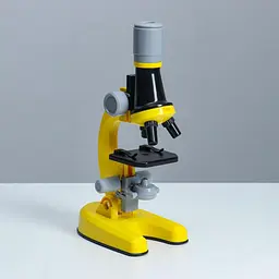 Іграшковий мікроскоп для дітей зі збільшенням 100х 400х 1200х, комплект для наукових експериментів та досліджень, 22 см - мініатюра 2