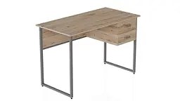 Комп'ютерний стіл Ferrum-decor Таккота 75x140x60 сірий ДСП Дуб Артізан 32мм (FRD-102328)