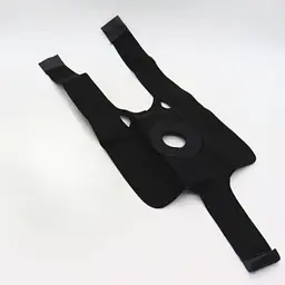 Еластичний бандаж на коліно Kosmodisk Knee Support, Фіксатор колінного суглоба, Наколінник, Чорний (6967549418) - мініатюра 6