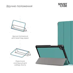 Чохол-книжка на планшет Lenovo Tab M7 TB-7305F/M7 (3rd Gen) TB-7306X, Smart Case, green, підставка для планшета 7 , шкіряний, мікрофібра, на магніті, ArmorStandart (ARM58609) - мініатюра 4