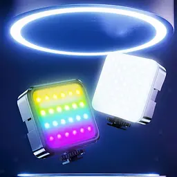 Акумуляторне відеосвітло накамерне RGB світлодіодна кольорова міні лампа з прищіпкою для фото та відео освітлення для зйомки на телефон фотоапарат UKC WL-R1 - мініатюра 8