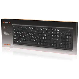 Клавіатура REAL-EL RK-507 USB Black (EL123100050) - мініатюра 8