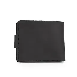 Портмоне чоловіче шкіряне на кнопці Handycover НС-0048 матове чорне - мініатюра 4