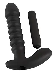 Анальний вібратор Black Velvets Vibrating Medium - мініатюра 2