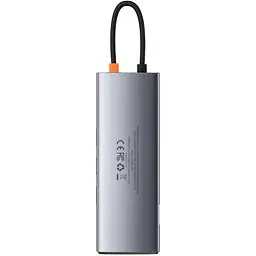 Концентратор Baseus USB3.1 Type-C to USB C(PD)100W/HDMI 4K 30Hz/VGA/USB3.2/RJ45/SD+TF,9in1 Grey (CAHUB-CU0G) - мініатюра 4