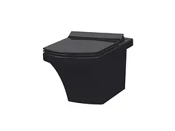 Унітаз підвісний Idevit Vega з кришкою Soft Close SETK2804-0606-071-1-6000, Чорний