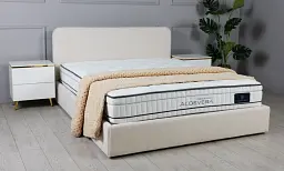 Ліжко 1,8 Ego Home Катрін молочне з підйомним механізмом - мініатюра 5