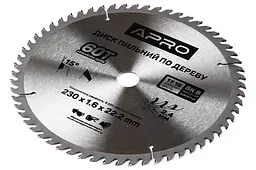 Диск пильний по дереву Apro 230 x 22.220мм x 80T - мініатюра 2