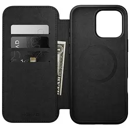 Шкіряний чохол-книжка Nomad Modern Leather Folio Case English для iPhone 16 Pro Max (NM01673385) - мініатюра 3