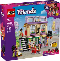 Конструктор LEGO Friends Музична крамниця і квартира 483 деталі (42653) - мініатюра 2