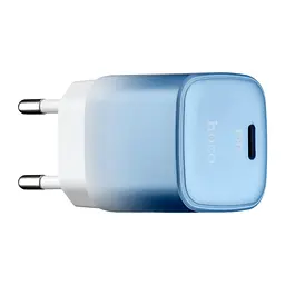 МЗП Hoco C101A single port PD20W charger ( EU ) Ice Blue