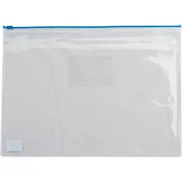 Папка на блискавці Buromax А5, plastic zipper blue (BM.3947-02)