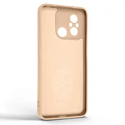 Силиконовый чехол для Xiaomi Redmi 12C, Icon Ring, пудровый, панель-накладка, с кольцом-подставкой на 360°, противоударный, возможность использования магнитных держателей, ArmorStandart (ARM68794) - мініатюра 2
