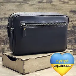 Чоловіча шкіряна сумка клатч GS коричнева (БАР 001 кор) 220 - мініатюра 2