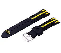 Силіконовий ремінець Primo Dart для годинника Samsung Gear S3 Classic SM-R770/Frontier RM-760 Black Yellow - мініатюра 4