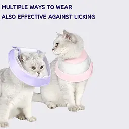 Захисний комір для котів Derby Breathable Cat Elizabeth Collar, Purple, L 20-26 см - мініатюра 5