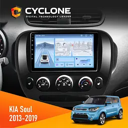 Штатна магнітола KIA Soul 2013-2019 Conditioner Cyclone C9-012 4x64, DSP, 4G Cyclone (НФ-00008132)
