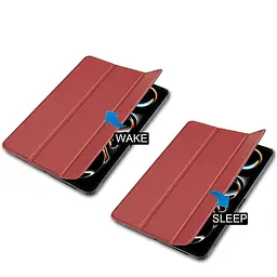 Чохол-книжка BeCover Smart Case для Apple iPad Pro 11" M4 2024 Red Wine (711628) - мініатюра 4