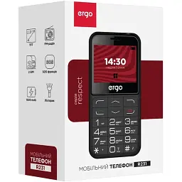 Мобільний телефон ERGO R231 Dual Sim (чорний) - мініатюра 6