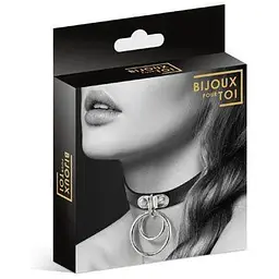 Чокер із двома кільцями Bijoux Pour Toi - TWO RINGS