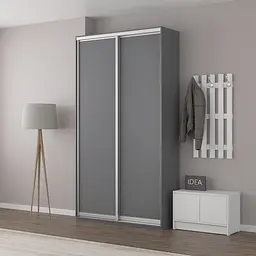 Шафа-купе Idea серія 1 130 x 45 x 240 см Антрацит