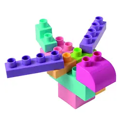 Конструктор Wader Kids Blocks 50 елемент (41297) - мініатюра 4