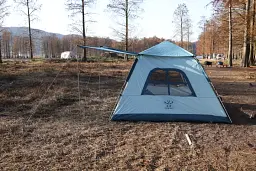 Кемпінговий намет Square Tent 210×210×140 см автоматична конструкція 210D Oxford водонепроникний - мініатюра 2