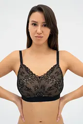 Бюстгальтер м'яка чашка без каркасів ELLEN 001 08 02 Effetto Lingerie чорний 80G