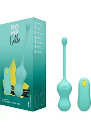 Вагінальні кульки з вібрацією Romp Cello, 18.2 см (бірюзовий) - мініатюра 8