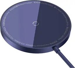 Бездротовий зарядний пристрій Baseus Simple Mini3 Magnetic Wireless Charger 15W Purple (CCJJ040205) [90317] - мініатюра 2