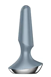Анальна смарт-пробка Satisfyer Plug-ilicious 2, 14х3 см, сіра - мініатюра 4