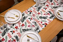 Ранер Ardesto Happy Holidays, 40х140см, 90% поліестер, 10% бавовна, білий (ART01HW) - мініатюра 6