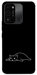 TPU чехол Demsky Lazy cat для TECNO Spark 8C