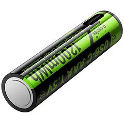 Акумуляторні батарейки Hoco JA4 AAA Energy 2 pcs Black - мініатюра 3