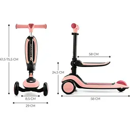 Самокат Kinderkraft Halley Rose Pink рожевий (KRHALL00PNK0000) - мініатюра 9